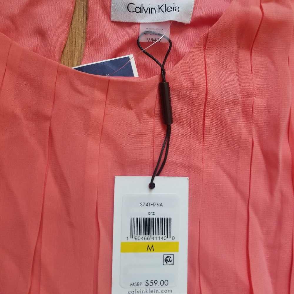 Calvin Klein salmon blouse